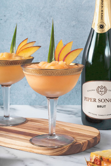 Pineapple & Peach Frozen Bellini