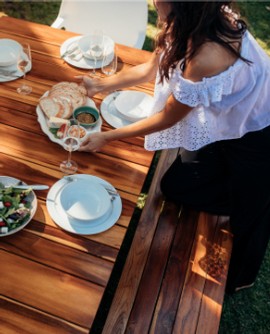 Table with food